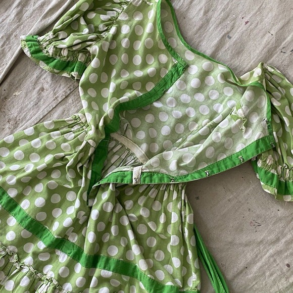 Antique Early 1900s Polka Dot Cotton Bathing Costume/ Playsuit w Cap & Bloomers - Picture 12 of 12